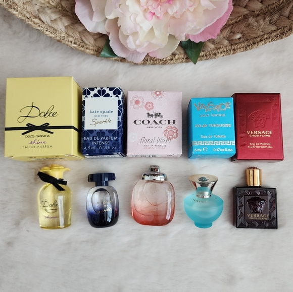 Coach Other - 🧡Bundle NEW 5 Perfum mini [Coach, Versace, Kate Spade, Dolce & Gabbana]